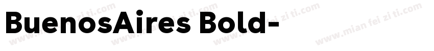 BuenosAires Bold字体转换